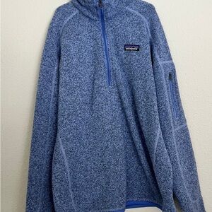 Patagonia Heathered Blue Better Sweater Fleece Pullover